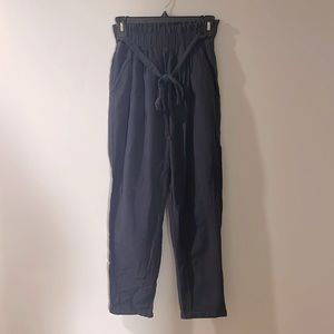 Navy Blue Linen Pants